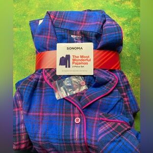 Blue Sonoma Pajamas PJs small women’s. Ladies Cotton